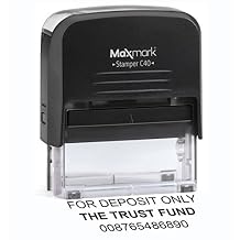 Return Address Stamp - Large Size 5-Line Self Inking Stamp - 7/8" x 2-3/8" - Includes Extra Replacement pad $7.95 Value