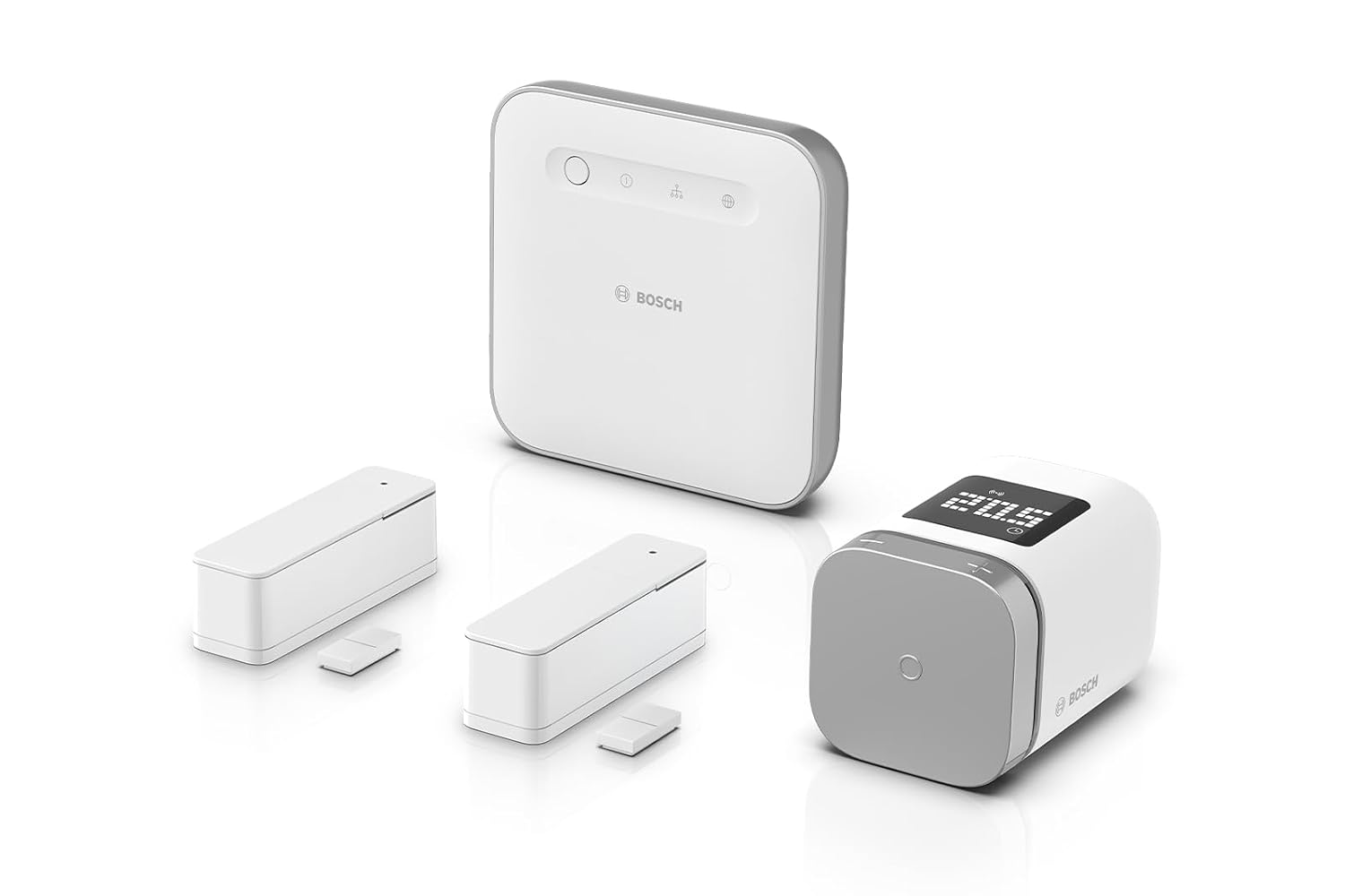 Bosch Smart Home indoor climate II starter kit, efficient climate control and energy-efficient heating, compatible with Apple Homekit, Amazon Alexa and Google Assistant
