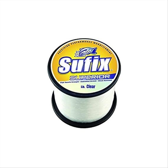 Sufix Superior Spool Size Fishing Line (Clear, 25-Pound)