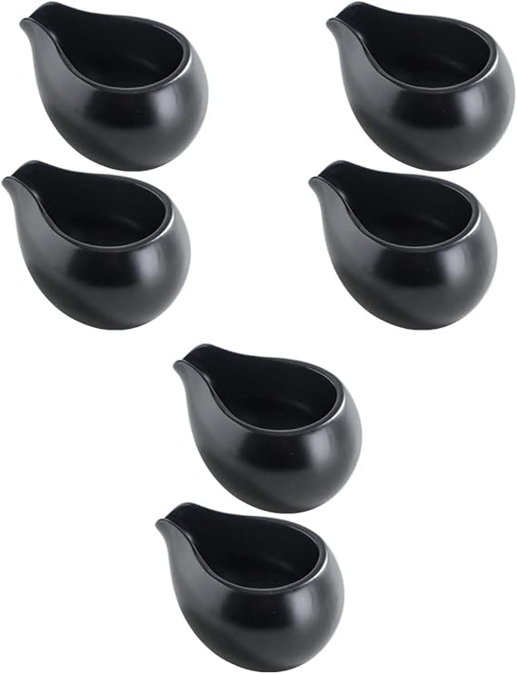 Yardwe 6pcs Ceramic Milk Jugs Mini Creamer Pitchers for Coffee Tea Milk Honey Juice Small Serving Cups for Kitchen Dining Party Barbecue