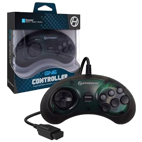 Hyperkin M07016-SB GN6 Premium Controller For Genesis