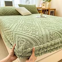 Elastic Bed Sheets, Elastic Bed Sheets Queen Size, Elastic Bedsheets, Elastic Bed Sheets King Size, Elastic Bed Sheets Quilted, Non-Slip Elastic Bed Sheets Full Size (Green, 150 * 200cm)