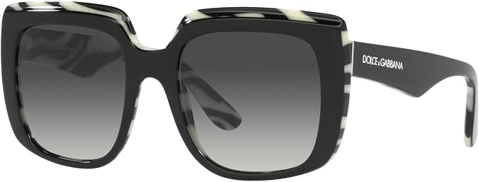 Dolce & Gabbana DG 4414 Black Animal Print/Grey Shaded 54/20/145 women Sunglasses