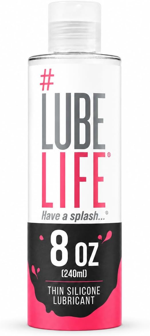 Lube Life Barely There Thin Silicone-Based, Long Lasting, Water Resistant, Personal Lubricant for Men, Women and Couples, 240 ml