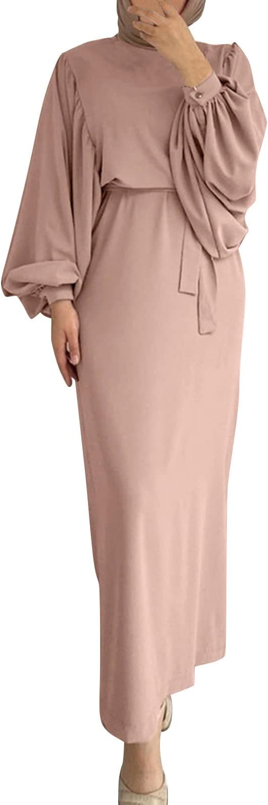 Kaftan Women's Long Arabic Abaya Dress as Islamic Prayer Clothing for Women Elegant Muslim Dress for Ramadan and Daily Prayer