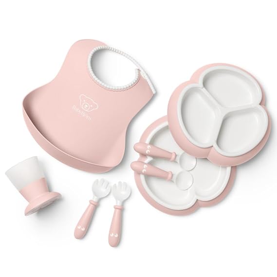 BabyBjorn Dinnerware Set, 8 pcs, Powder Pink