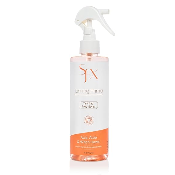 Professional Tanning pH Balancing Prep Spray, 8 fl oz | Nutrient-Enriched Balanced Toner, Infused With Acai, Aloe and Witch Hazel, Professional Tanning Prep Spray