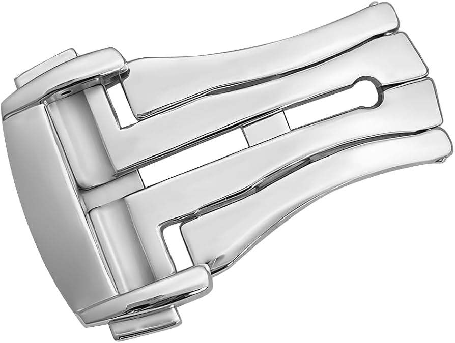 Buckle Strap Band Clasp Replacement For Omega Seamaster Planet Ocean | Deployment,Shiny