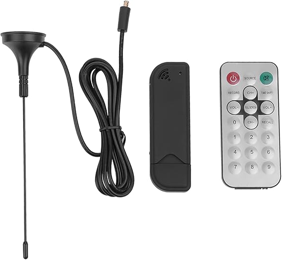SYH&AQYE Mini USB2.0 TV Receiver, Portable Antenna, ISDB-T Digital TV Receiver TV Stick Tuner Video Recorder, Stereo Sound Receiver for Home or Travel, Laptop
