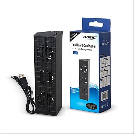 Dobe Slim PS4 System Cooling Fan Black for Sony PlayStation 4 Slim Console Only (Not for Original PS4 or PS4 Pro) ...
