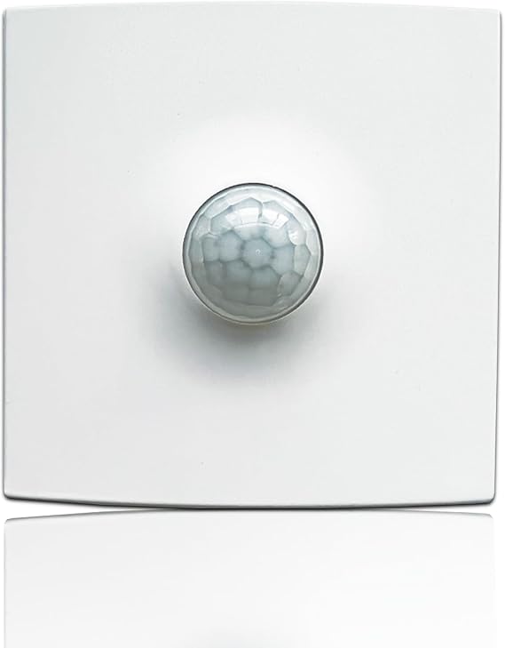 Lowenergie 200 W Wall-Mounted PIR Occupancy Sensor – 2-Wire Auto Light Switch, 360° Detection, Adjustable Delay, 100–250 V AC