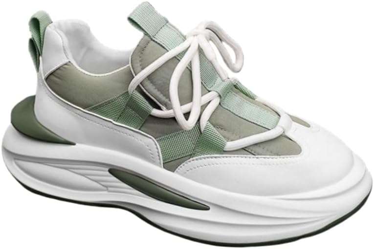 All-Season Thick-Soled Low-top Sneakers for Men. PU Surface, Rubber, Anti-Slip and Breathable.