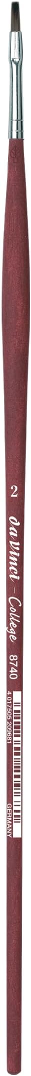 da Vinci Student Series 8740 College Acrylic Paint Brush, Bright Synthetic with Non-Slip Matte Handle, Size 2