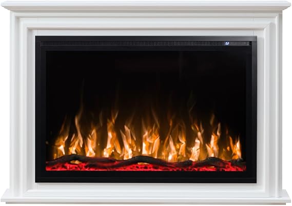 Touchstone Sideline Elite Forte 40" Smart Alexa/WiFi Enabled Electric Fireplace with Surround Mantel - 1,500W Heater
