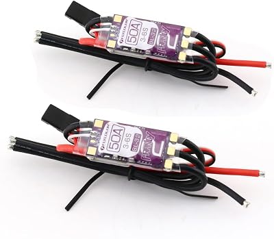 SoloGood 2PCS FLYCOLOR Francy 2 50A Brushless ESC Speed Controller Support 3-6S BEC 5V3A BL32 Dshot for RC Airplane