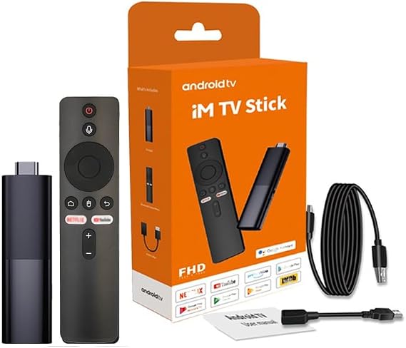 Android iM TV Stick HDR ATV 4K with Googl. Assistant Voice Remote Control, Fire stick 4k Max streaming device Wi Fi support(Newest Gen)