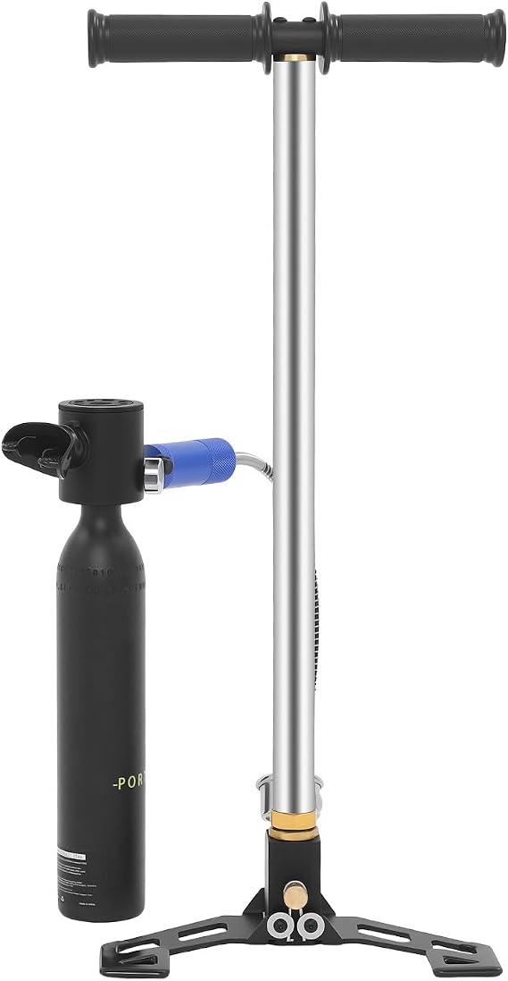 Mini Scuba Tank, 4500PSI High Pressure Air Pump, 0.5L Oxygen Tank Diving Equipment Kit Breath Air Set Underwater Scooter Rebreather Dive Portable Lungs Oxygen Tanks Pump Equipment
