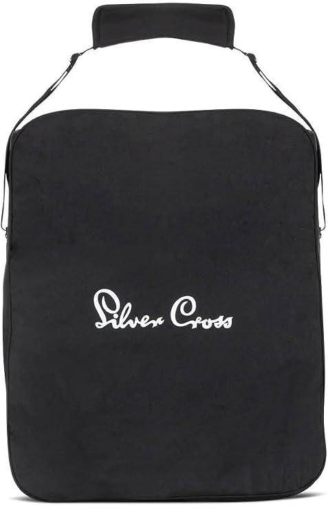 Silver Cross Clic Stroller Bag - Pram Organiser Bag - Travel Bag - Pram Accessories - Water Resistant - Black | Protects Clic 2 from Dirt and Scratches, PVC Base for Extra Protection, Water-Resistant, Adjustable Carry Strap
