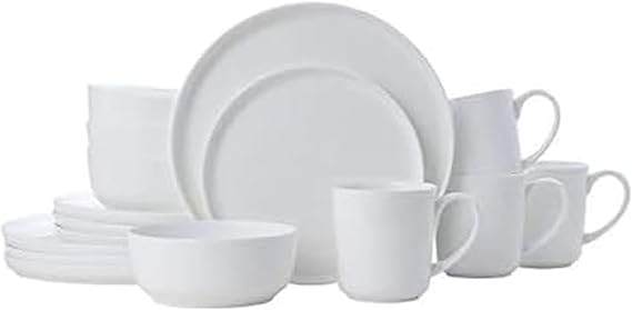 Mikasa 5266100 Samantha Chip-Resistant 16 Piece Set, Service for 4 White