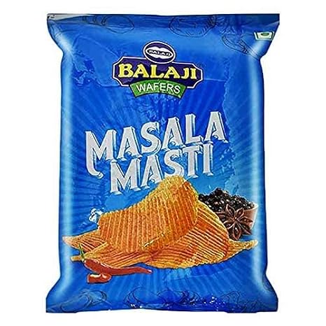 Balaji Wafers ( Indian Chips ) Limited Edition (1 x Masala Masti 150g Bag)