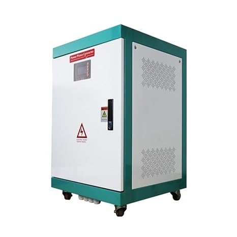 15HP Single Phase to 3 Phase Converter, 12kW 230V Input 1 Phase to 220V Output 3 Phase Power Converter, Input & Output Frequency 50 Hz/60 Hz