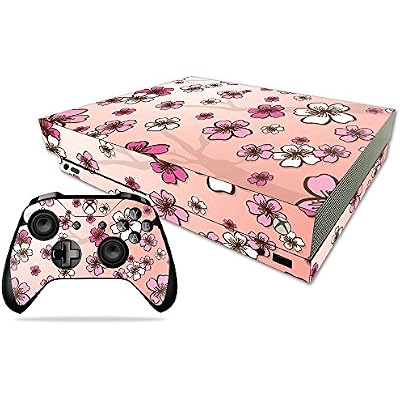 MightySkins Skin Compatible with Microsoft Xbox One X - Cherry Blossom | Protective, Durable, and Unique Vinyl Decal wrap Cover | Easy to Apply, Remove, and Change Styles | Made in The USA