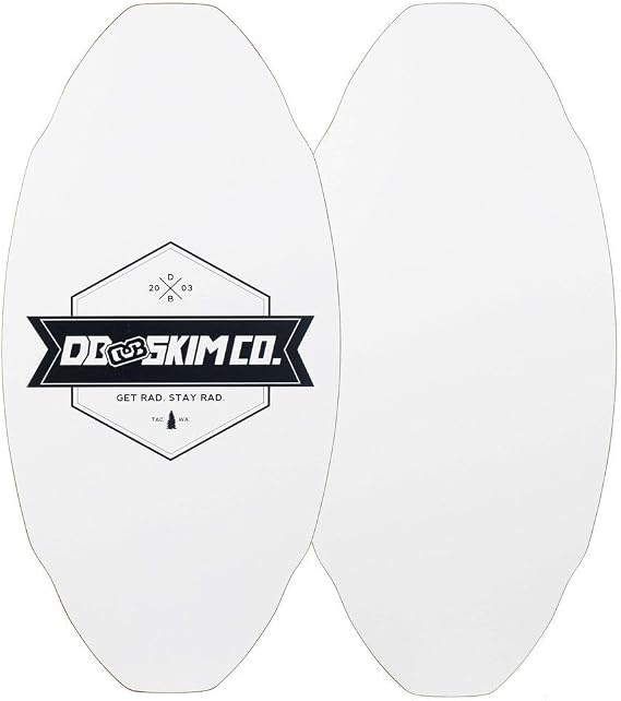 DB Skimboards Proto Plank Skimboard, Maple/Poplar Construction, 3D Rocker Pattern, Durable HPL Top & Bottom, Epoxy Screenprinted Graphic, Made in The USA