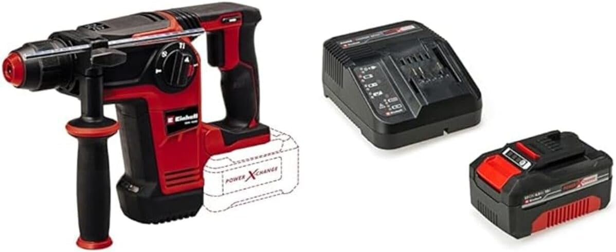 Einhell Tp-Hd 18/26 Li Bl - Solo, Kömürsüz Akülü Kırıcı Delici Ve Einhell 18V 4,0 Ah Pxc Starter Ki