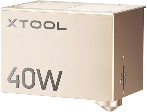 xTool S1 40W Laser Module for xTool S1 Laser Engraver, Laser Module Laser Output 40W (40000mW), High Power Cutting Efficiency, 18mm Wood, One-Pass Cut