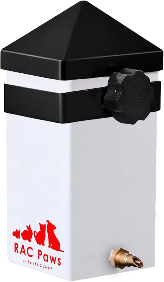 RAC Paws by RentACoop 32oz Small Animal Drinker with No-Drip Brass Nozzle