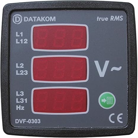 DVF-0303 Digital Voltmeter and Frequency Meter (3 Phase)