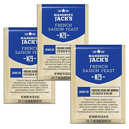 3X Mangrove Jacks Craft Series Yeast M29 French Saison 10g