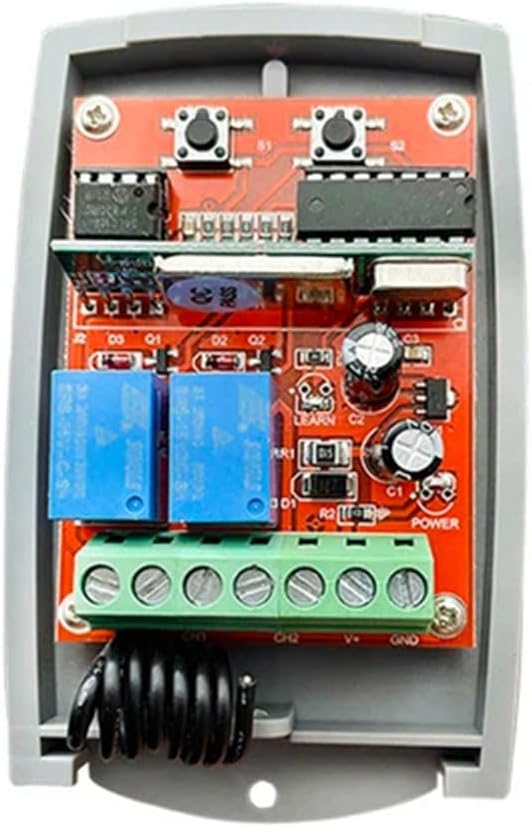 Universal Garage Door Remote Control Receiver 433MHz12V-24V Electric Gate Control Opener 433.92MHz Rolling Learning Code