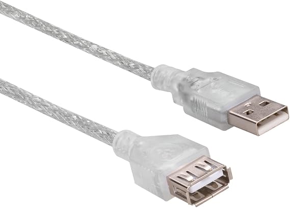 S-link SL-AF2005 Usb2.0 5m Şeffaf Uzatma Kablo