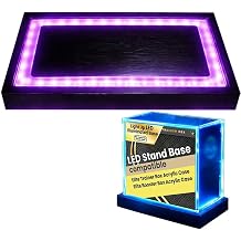 Light Up LED Illuminated Base for Elite Trainer&Booster Box Acrylic Case,LED Wood Light Base Displays,Light Base Compatible with for Elite Trainer-Booster Box Acrylic Case(Case Not Included)