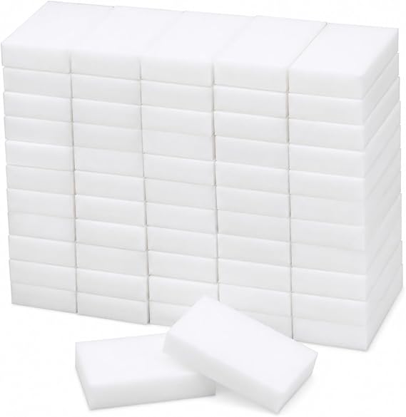 Magic Eraser, 50 Pack Magic Eraser Sponge Melamine Sponge Cleaning Eraser, Magic Erasers in Bulk Extra Durable Magic Sponges Eraser for Furniture, Bathroom, Bathtub, Sink, Floor, Baseboard