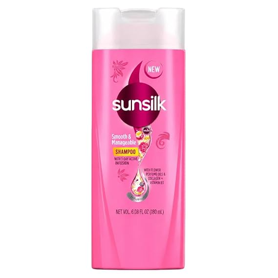 Sunsilk Pink Smooth & Manageable Shampoo 180ml