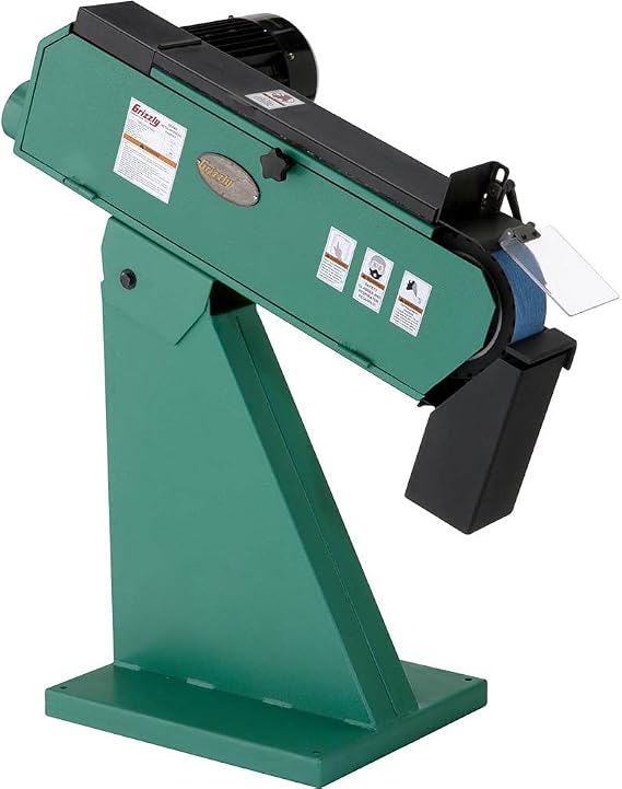 Grizzly Industrial G0489-3" x 79" 2-Wheel Metal Belt Grinder/Sander