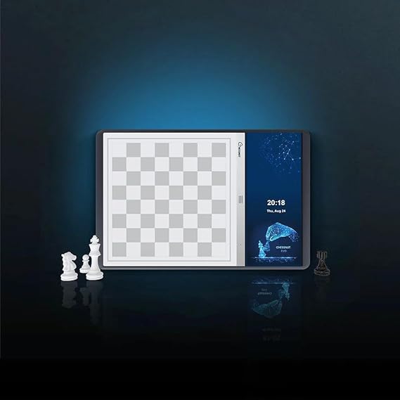 Chessnut Evo AI Chess Computer Built-in Maia Engine, Customizable Chess Bot, Full Piece Recognition, LED Lights Play Online on Major Chess Platforms Smart Electronic Chessboard