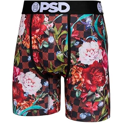 PSD Mens Wild Check Boxer Briefs, Multi, S