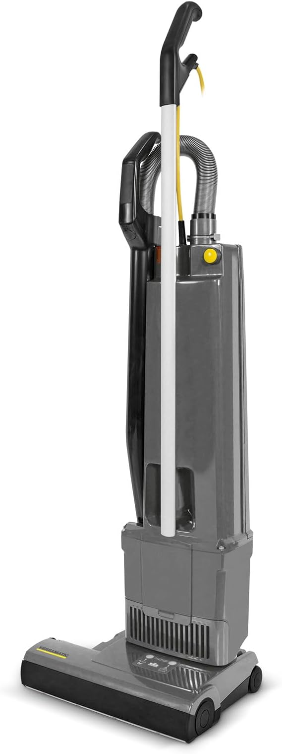 KARCHER Commercial Upright Vacuum Cleaner 1.4 Gallon - Versamatic 14" - 2 Motors, HEPA Filtration System - 40 ft. Cord