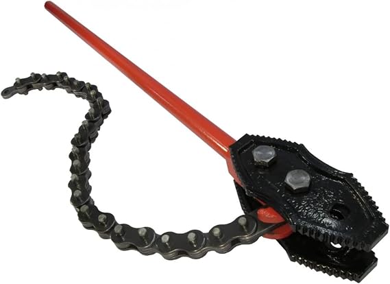 HYDRAFORE Heavy Duty Chain Pipe Wrench, 6" Pipe Diameter, 32" Handle Length