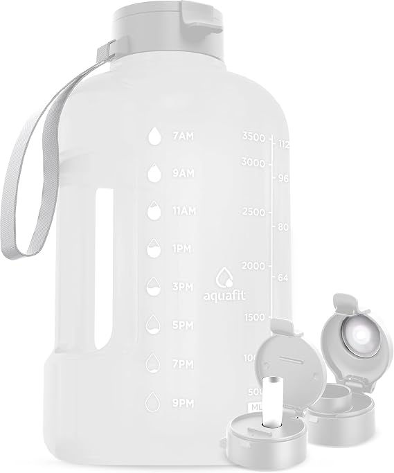 AQUAFIT 1 Gallon Water Bottle with Time Marker