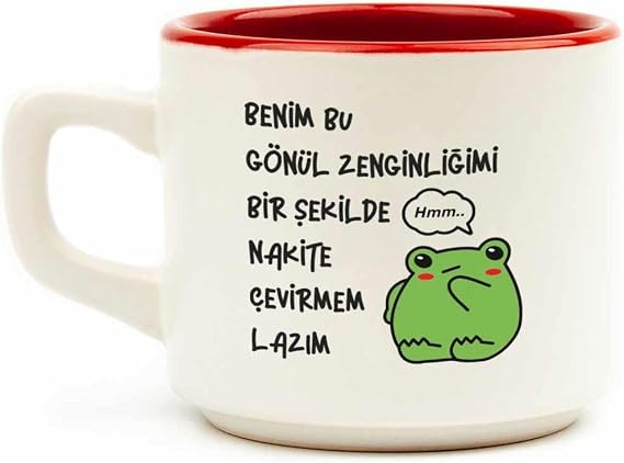 PALTO TASARIM Gönül Zenginliğimi Nakite Çevirmem Lazım Beyaz Venüs Kupa - Hediye Seramik Kupa