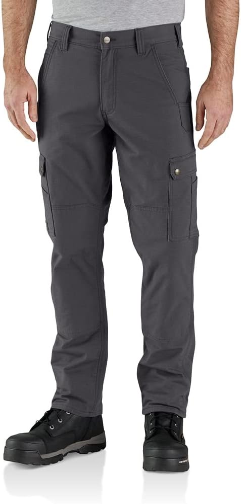 Carhartt Herren Rugged Flex Relaxed Fit Ripstop Cargo Fleece-Lined Work Casual Pants