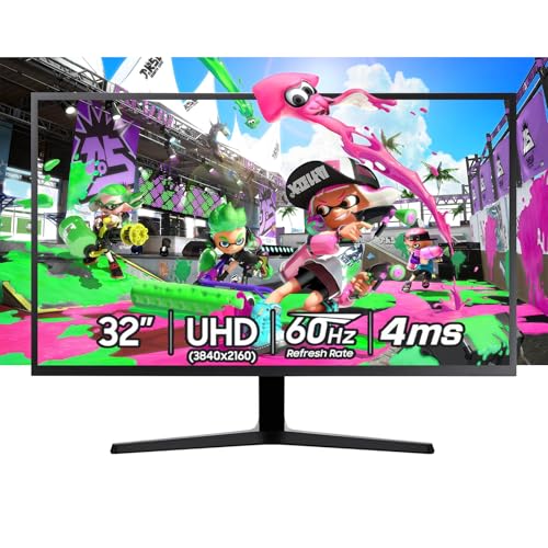 Samsung 32 4K Monitor | AMD FreeSync, Ultrawide Game View | 1B Colors,HDR10 | Eye Saver Mode, VA Panel | Game Mode | DisplayPort, HDMI, Black | Office Work, Design, and Gaming.with HDMI Cable
