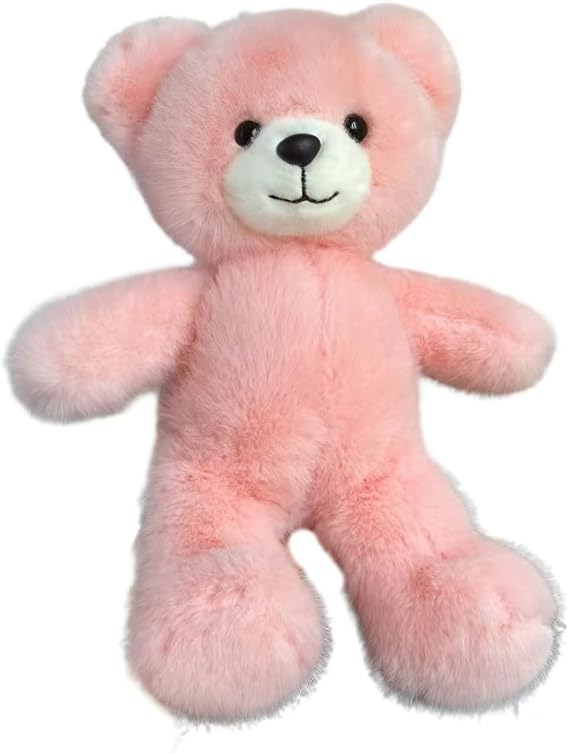 Teddy Bear Stuffed Animals, 11 Inches Teddy Bear Plush Toy Birthday Christmas Valentines Day Gift for Kids Girlfriend (Classic Pink)