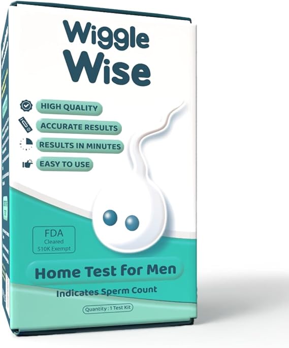 Fertility Test Kit for Men Sperm Count Home Test Kit for Male Fertility at-Home Semen Analysis Shows Normal or Low Sperm Count Fast, Private, Easy to Use