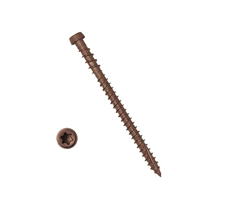 Coated Composite Deck Screws #10 x 2-3/4, Brown, 350
