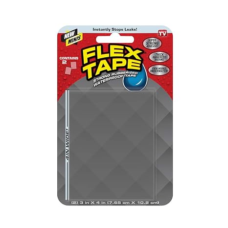 Flex Seal Flex Tape,2 cu ft,Rubber Base,Clear,PK2 TFSCLRMINI - 1 Each